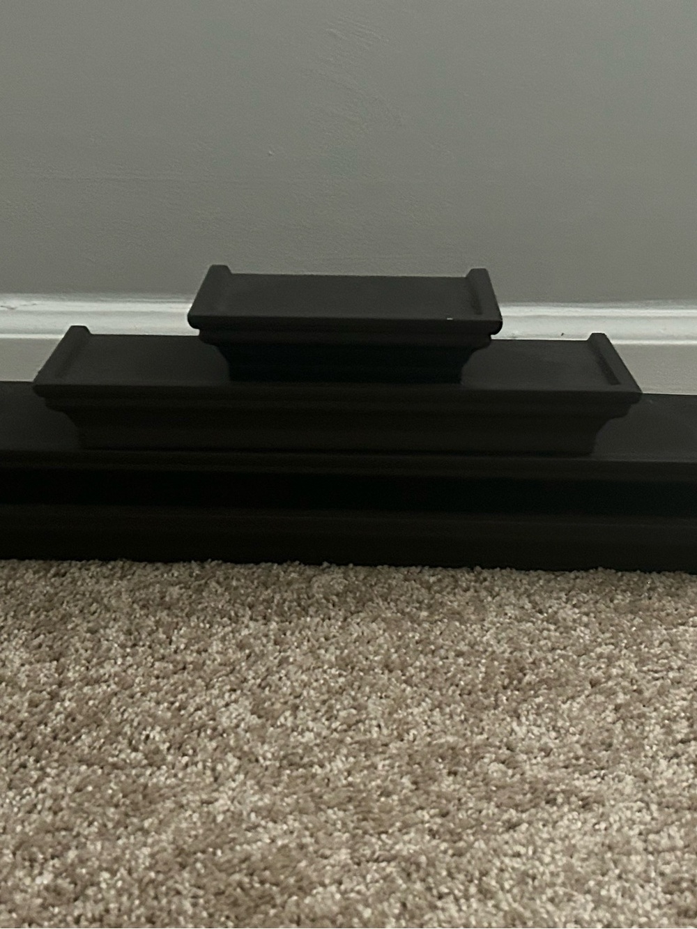 Decorative Black Wall Shelf Accent - Home Wall Decor